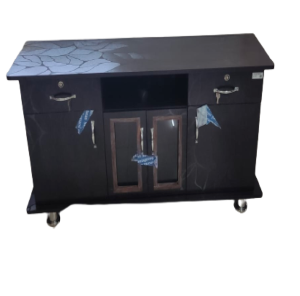 Black Particle Board TV Unit