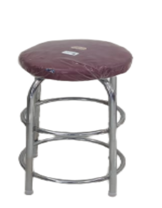 Round Mild Steel Restaurant Chair | Red | 2x1.3 Ft