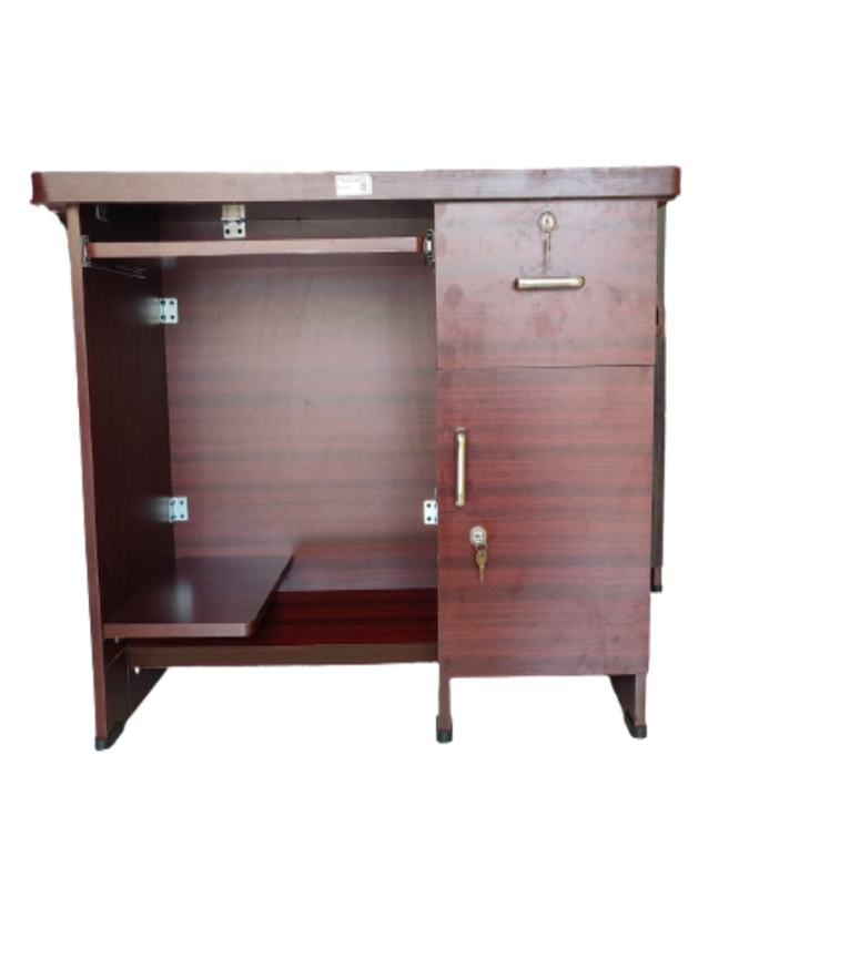 Compact Computer Table with CPU Compartment & Storage.