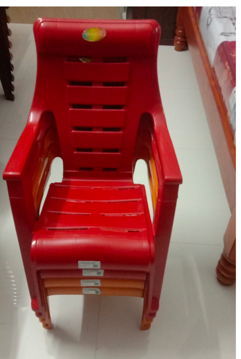 Kids Plastic Chair with Armrest – Mid Back,