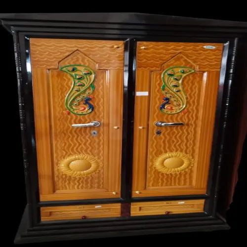 Peacock Design Steel Almirah