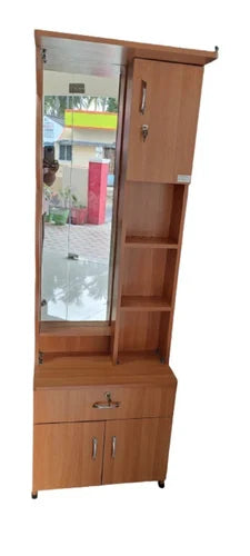 Modular Wooden Dressing Table with Mirror & Storage